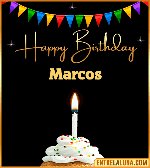 GiF Happy Birthday Marcos